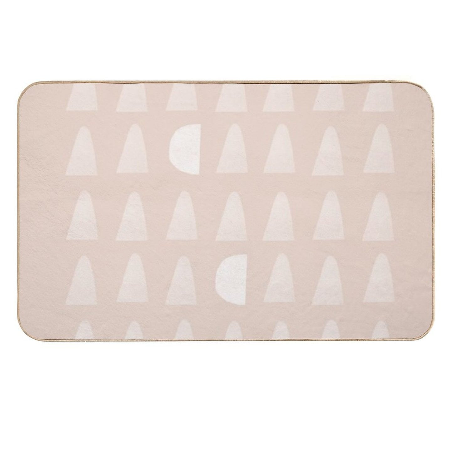 Cute Pink Geometric Pattern  High-Traffic Bath Mat
