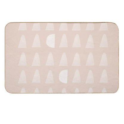 Cute Pink Geometric Pattern  High-Traffic Bath Mat