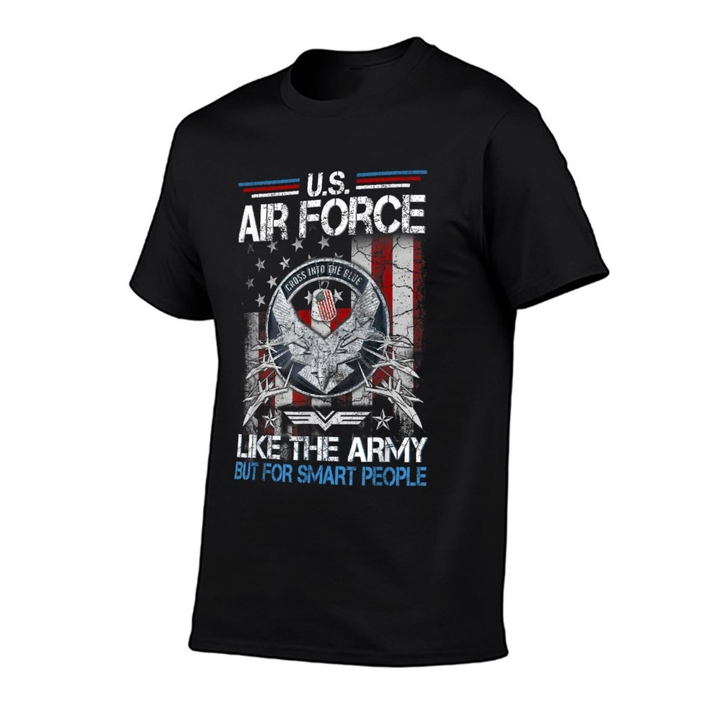 U.S. Air Force Like The Army But For Smart People  Oversized Silhouette T-Shirt