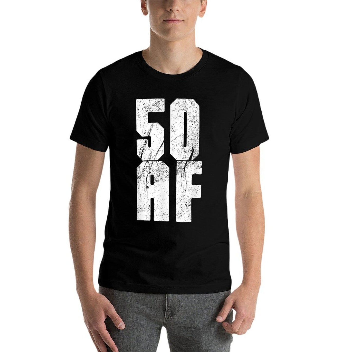 Funny Awesome 50th Birthday Tshirt 50 Years Old Af Design  Graphic-printed T-Shirt