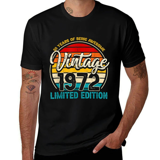 Retro Vintage 1972 Funny 50th Birthday Comfortable T-Shirt