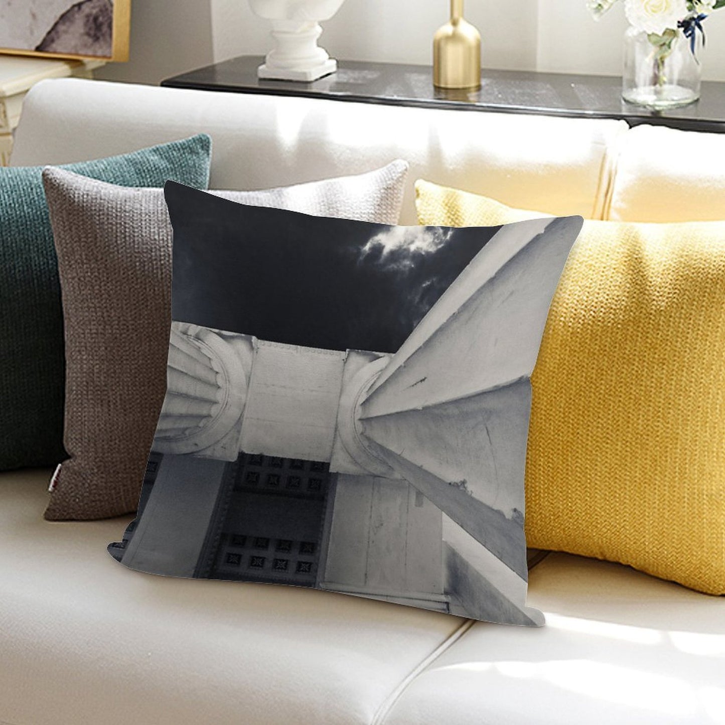 Feel The City II Soft Ultra-Soft Texture Throw Pillow