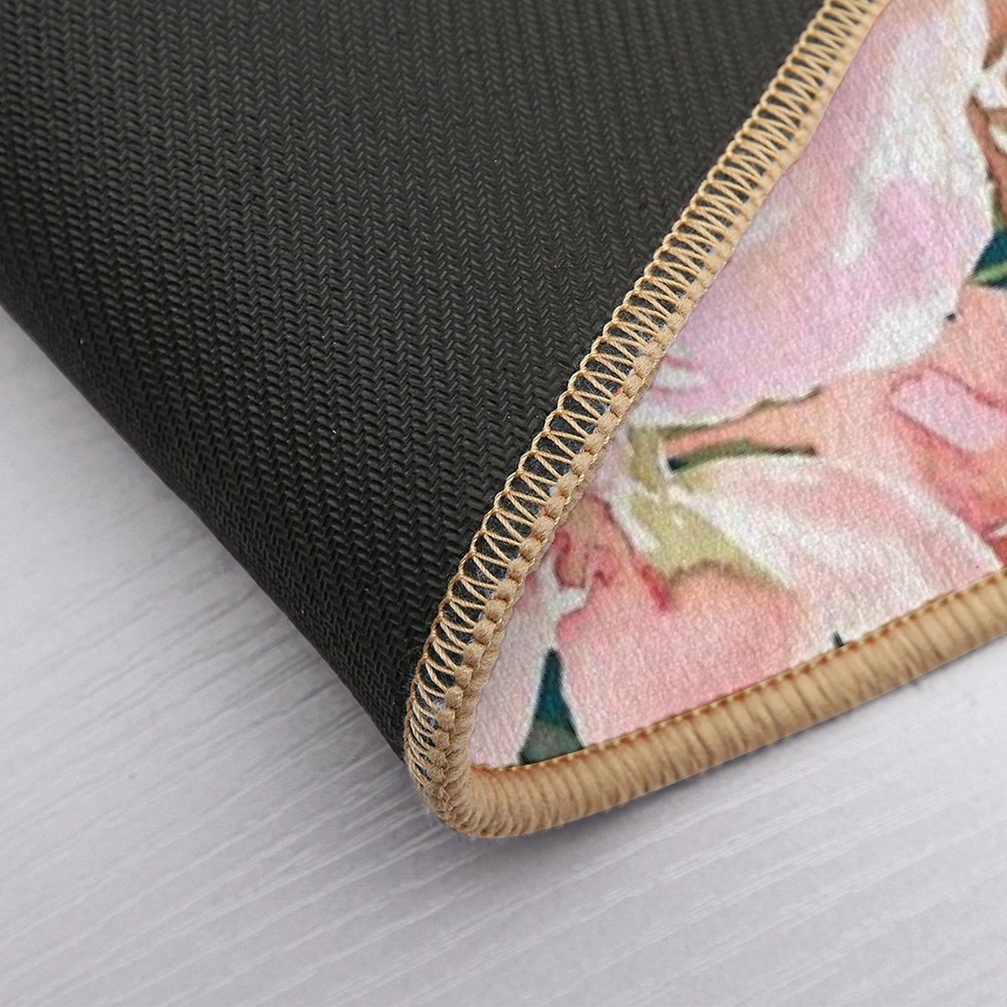 Floral Watercolor Rose Bouquet, Teal And Pink  Versatile Bath Mat