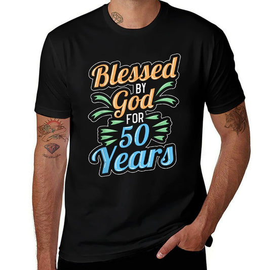 Blessed By God for 50 Years 50th Birthday  Soft T-Shirt