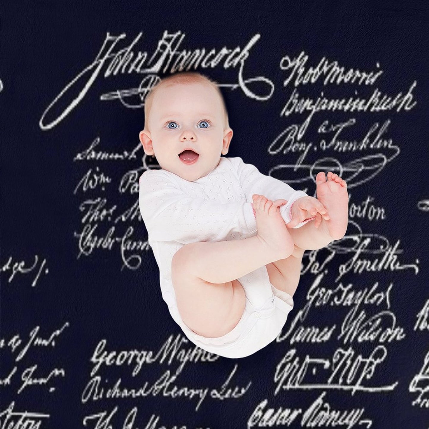 Signers of The Declaration of Independence 1776 Anti-pilling Throw Blanket