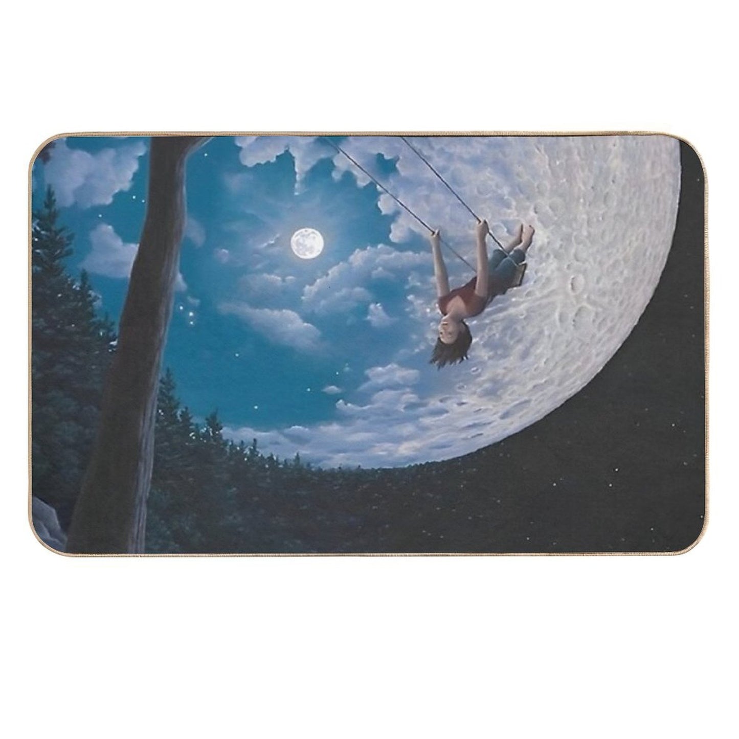 Rob Gonsalves Art  Easy Maintenance Bath Mat