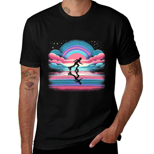 Twilight Roller Skate Journey Premium  Lightweight T-Shirt