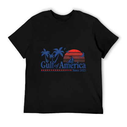 Gulf of US America Shirt Retro Golf of US America Shirt Raglan Baseball Heathered Texture T-Shirt
