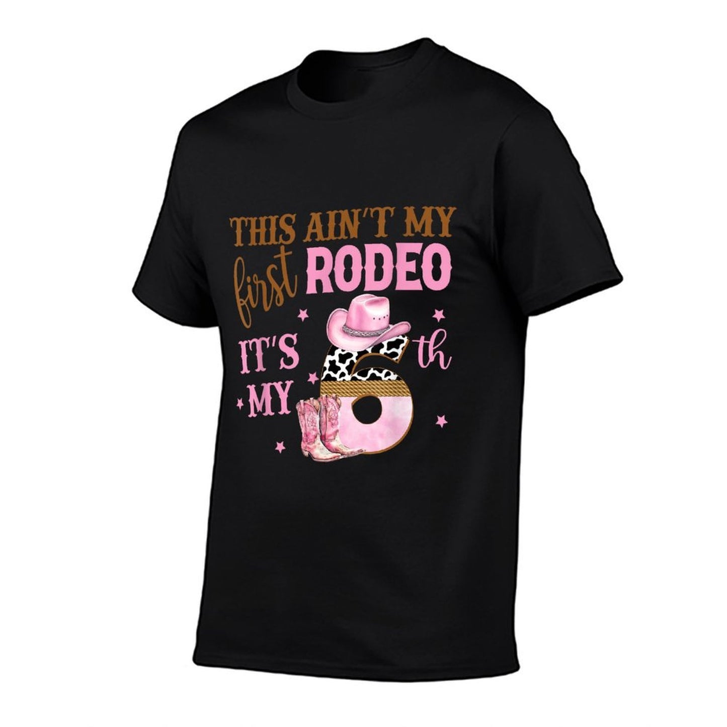 This Ain't My First Rodeo Its My 6th Birthday Outfit Girl  Polyester Blend T-Shirt