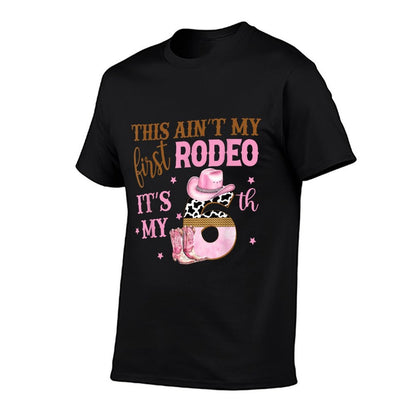 This Ain't My First Rodeo Its My 6th Birthday Outfit Girl  Polyester Blend T-Shirt