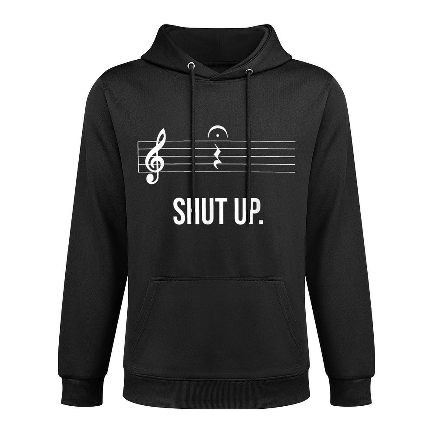 Funny Music Shut Up Quarter Rest And Fermata Colorfast Hoodie