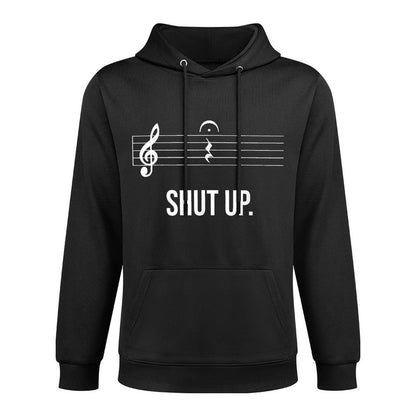 Funny Music Shut Up Quarter Rest And Fermata Colorfast Hoodie