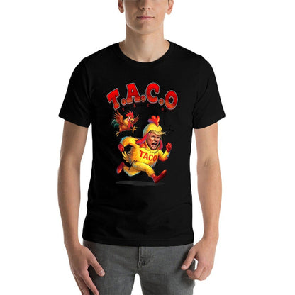 Funny Taco Trump Always Chickens Out Men Women  Tagless Design T-Shirt