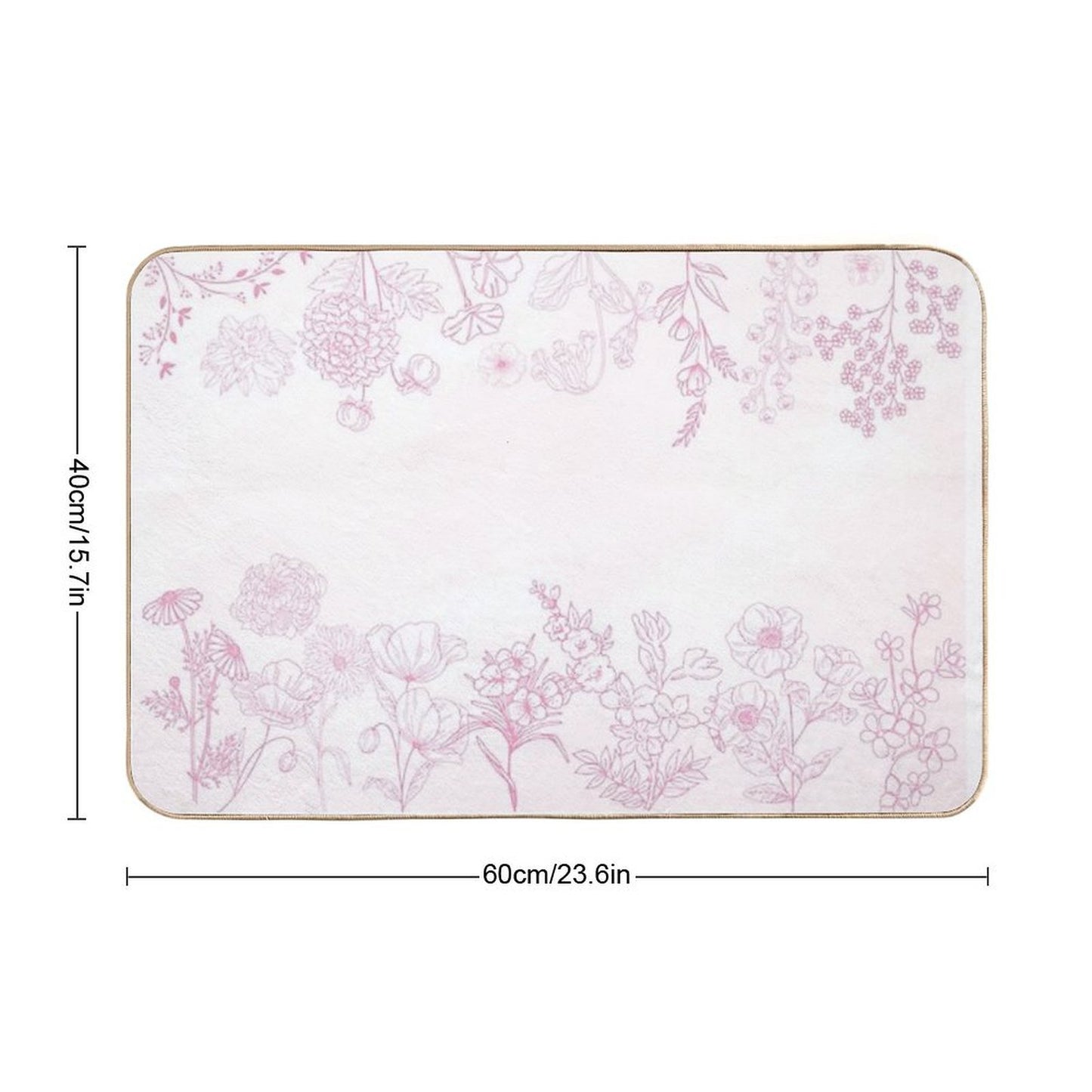 Pink Flowers Pattern Set  Throw Blankets & Tapestries, A-Line Dresses, Shower Curtains, Scarves,  Bath Mats And More  Multi-Purpose Bath Mat