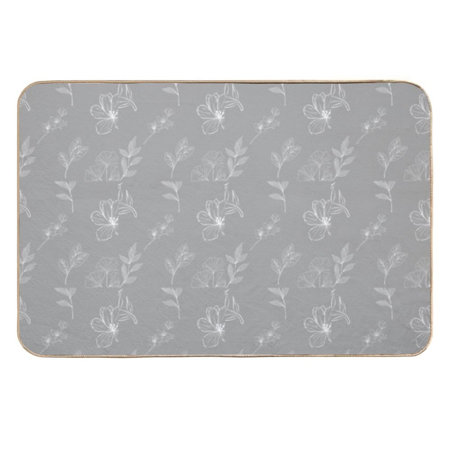 Cute Floral Pattern  Dirt-Trapping Bath Mat