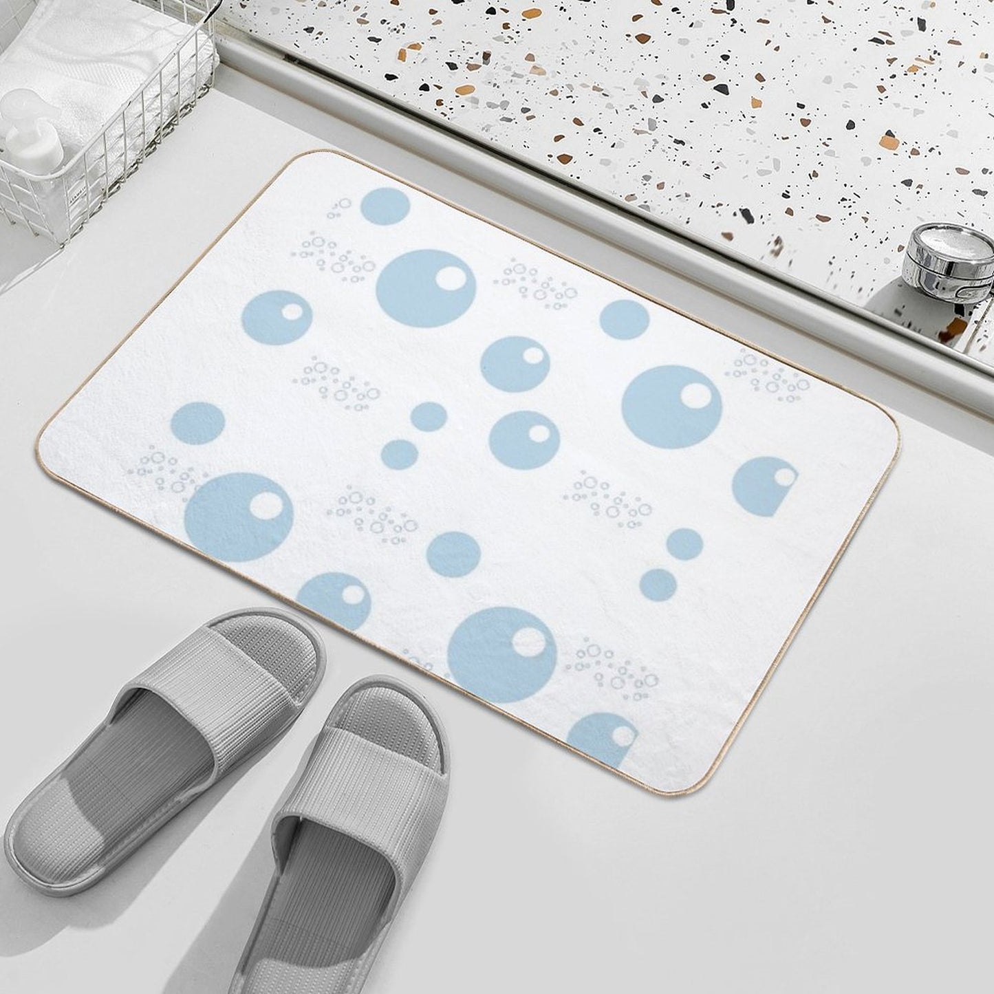 Bubble  High-Traffic Bath Mat