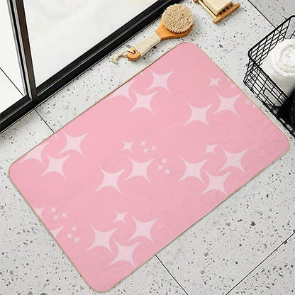 Retro1950s Mid Century Modern Pink Atomic Starburst  Versatile Bath Mat