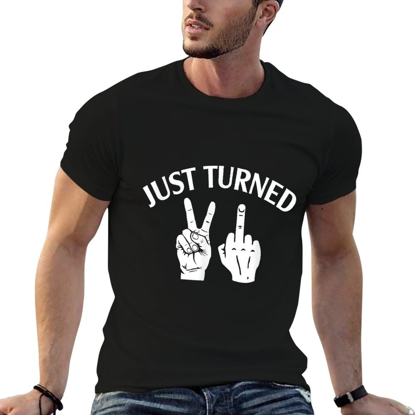Just Turn 21 Funny 21st Birthday Party BFF Best Friends Bday  Moisture-wicking T-Shirt