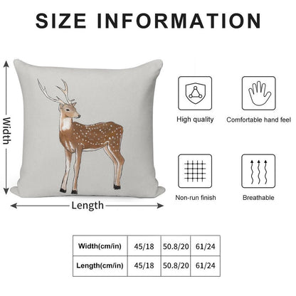 Nursery Art - Deer That Turns Wishes Soft Bedroom Essential Throw Pillow