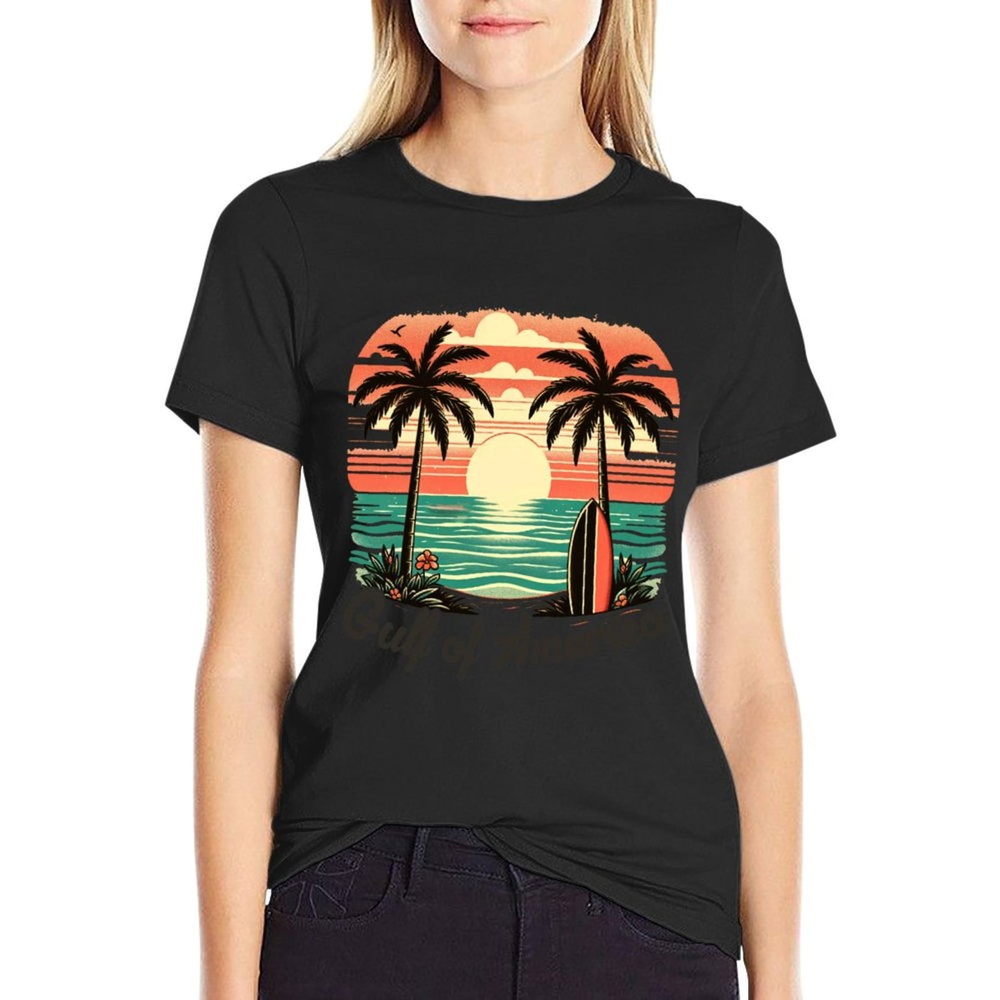 Gulf of USA America Vintage Beach America&#39;s Gulf Mexico Sweatshirt Soft T-Shirt