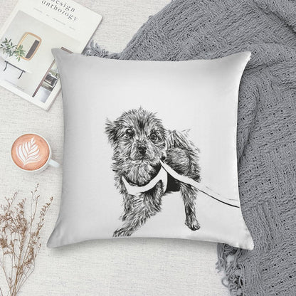Yorkshire Terrier Soft Anti-Pilling Throw Pillow