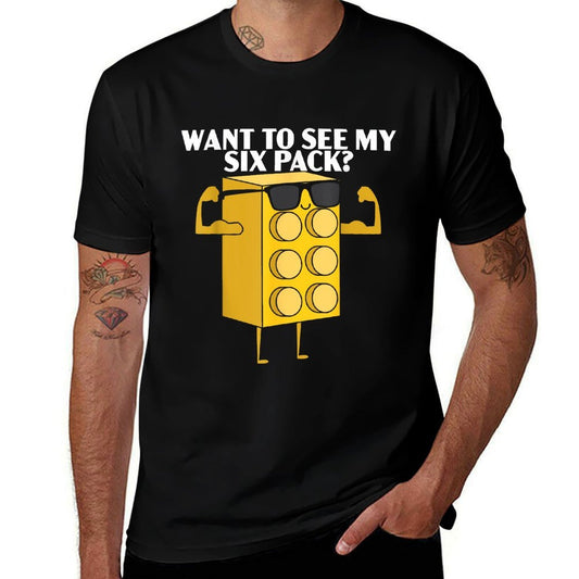 Want To See My Six Pack Bricks Lover Master Builder  Versatile T-Shirt