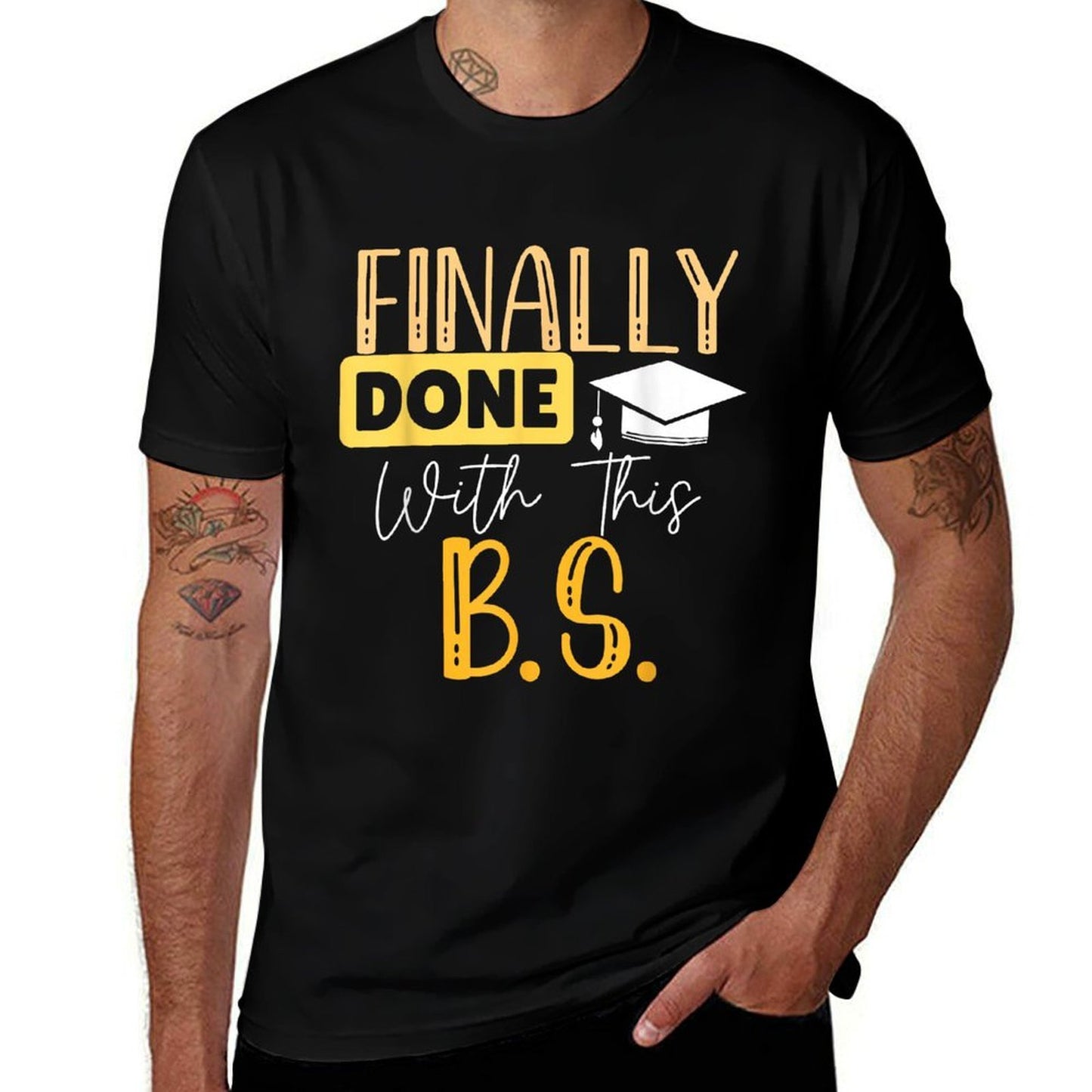 Finally Done With This Bs Bachelor's Bachelor Graduation  Lightweight T-Shirt