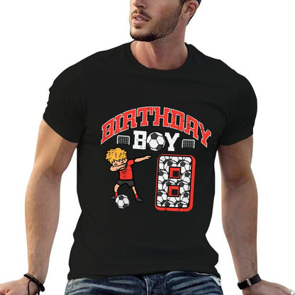 Kids Birthday Boy 8 Soccer Dab 8th Eight Year Old Bday Sport Boys  Tagless Design T-Shirt