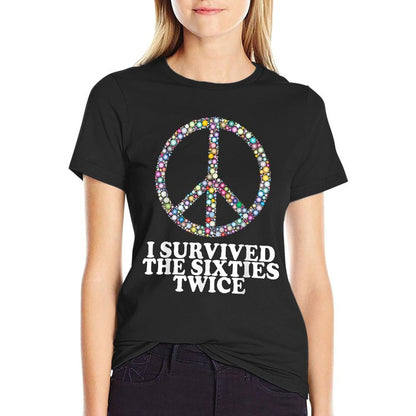 I Survived The 60's Twice - 70th Birthday  Vintage-inspired T-Shirt