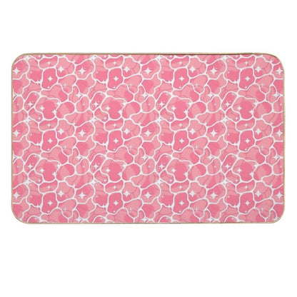 Pink Sparkly Anime Water  Odorless Bath Mat