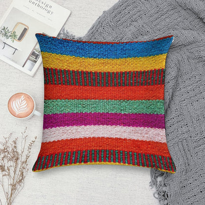 Peruvian Stripes Soft Durable Construction Throw Pillow