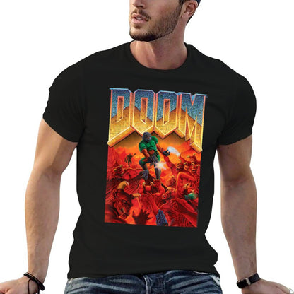 DOOM 1993 Video Game Cover Art Odor-resistant T-Shirt