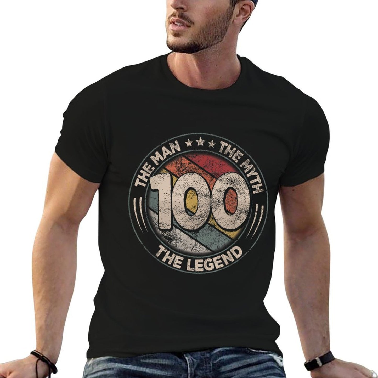 100th Birthday The Legend Retro 100 Years 100th Birthday  Lightweight T-Shirt