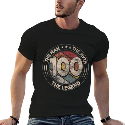 100th Birthday The Legend Retro 100 Years 100th Birthday  Lightweight T-Shirt