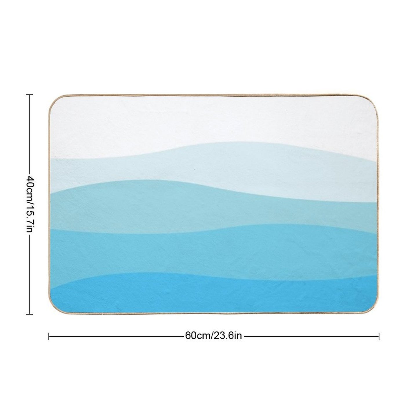 Ocean Waves  Versatile Bath Mat