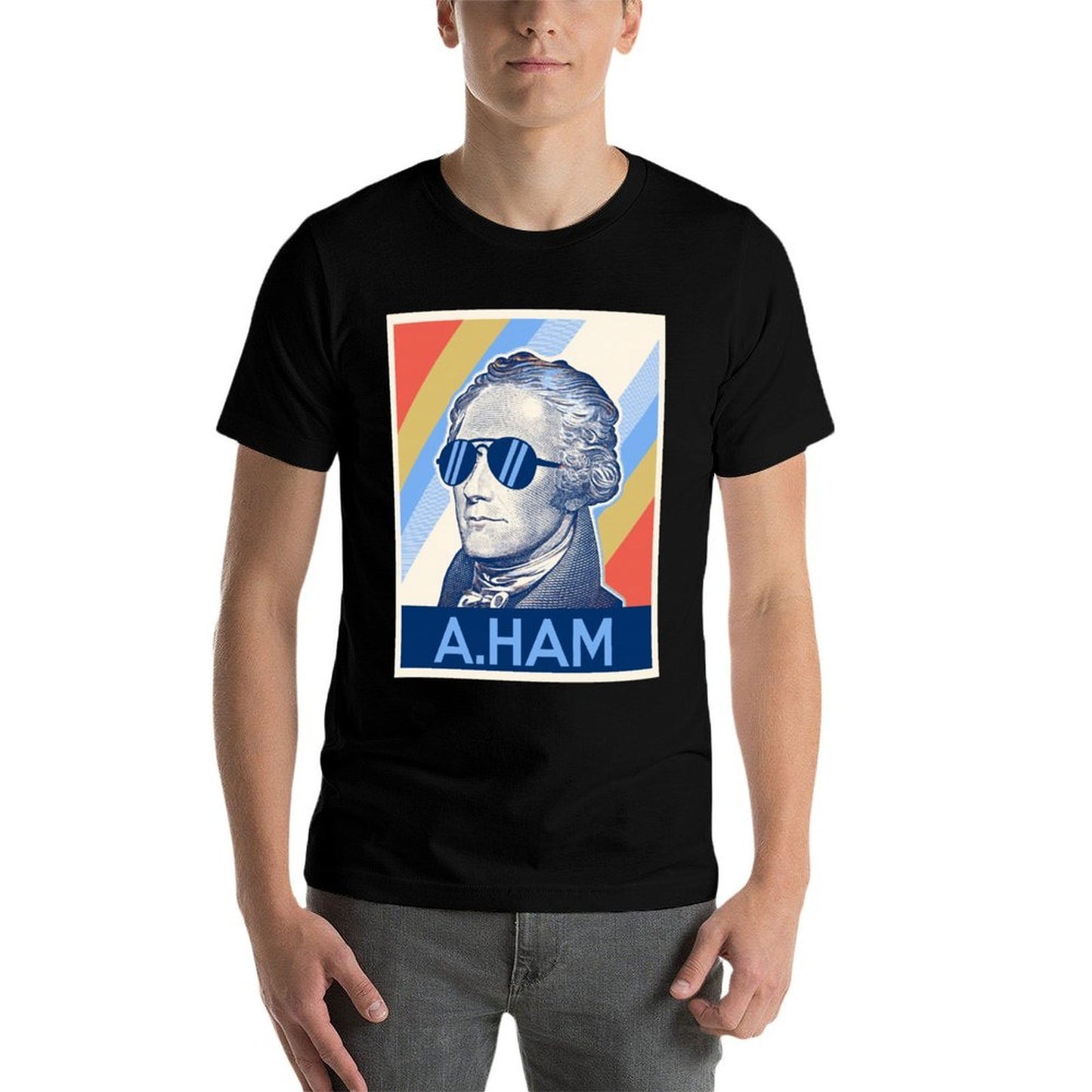 Hamilton Wearing Sunglasses  Affordable Price T-Shirt