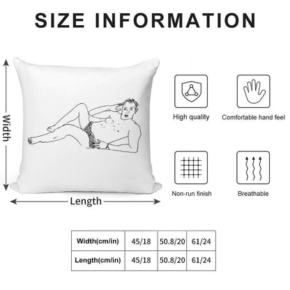 Greg Davies – An Icon  Poorly Drawn Taskmaster Soft Bedroom Essential Throw Pillow