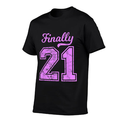 21st Birthday Boy Girl Born 2001 21st Birthday  Easy-care T-Shirt