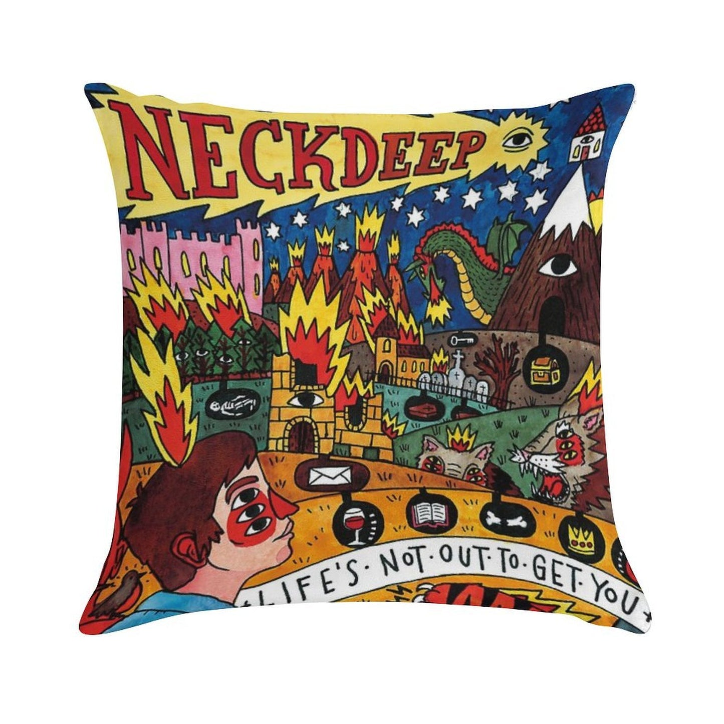 Life's Not Out To Get You Soft Durable Construction Throw Pillow