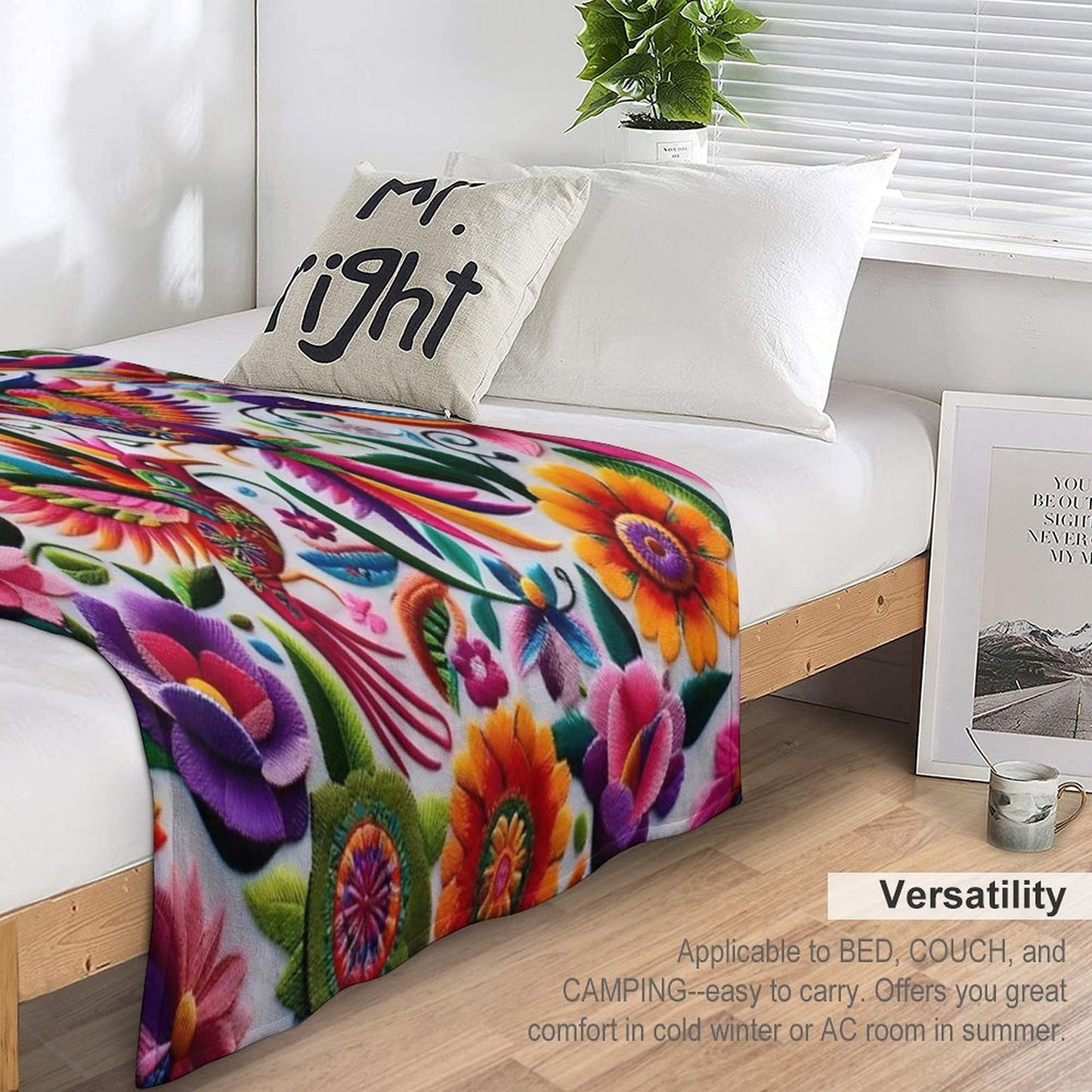 Mexico Art Easy Care Throw Blanket