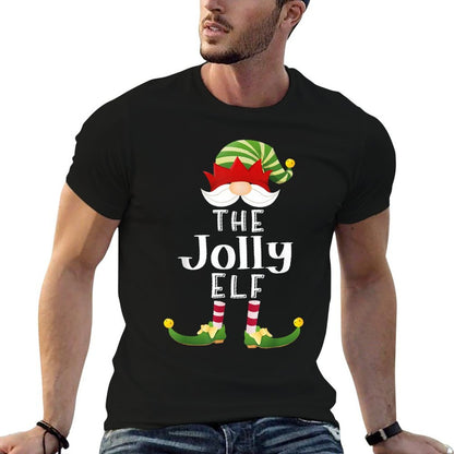 Jolly Elf Group Christmas Funny Pajama Party Comfortable T-Shirt
