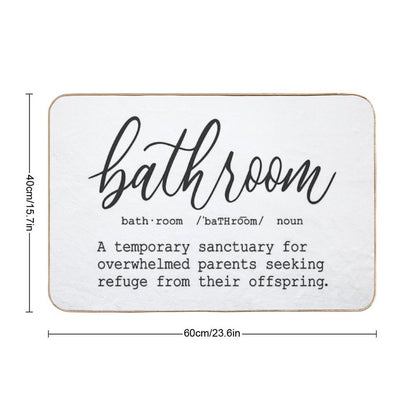 Funny Bathroom Definition  Multi-Purpose Bath Mat