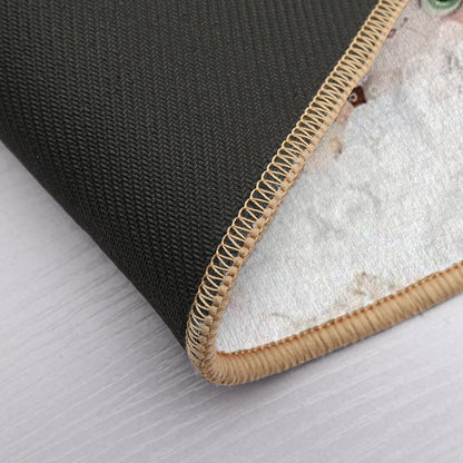 Cute Baby Forest Animals in A Bathtub, Girls Bathroom Print, Forest Baby Animals Cartoon in Tub, Whimsy Animal, Kids Bathroom Ar  Versatile Bath Mat