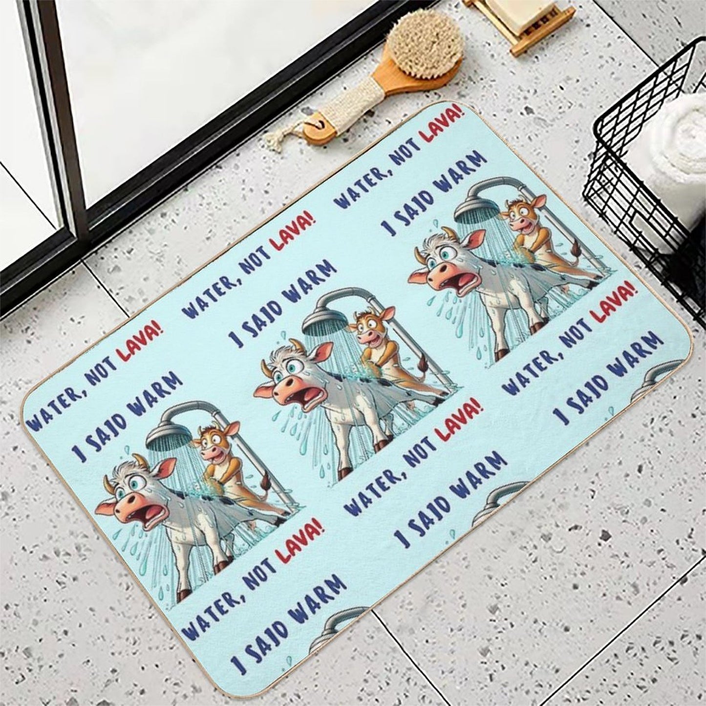 Hot Shower Disaster!  Odorless Bath Mat