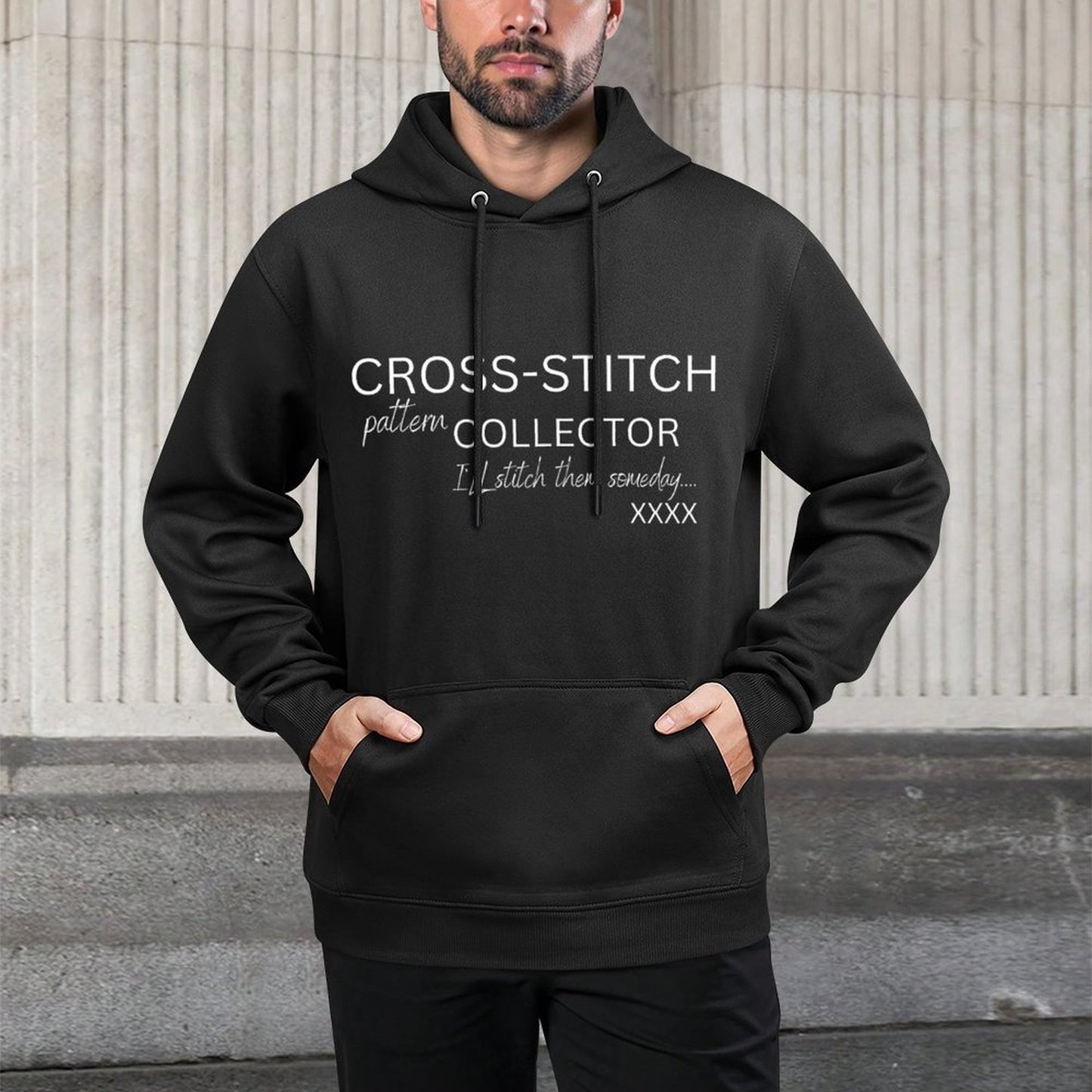 Cross Stitch Pattern Collector Funny Needlework Crafters Durable Construction Hoodie