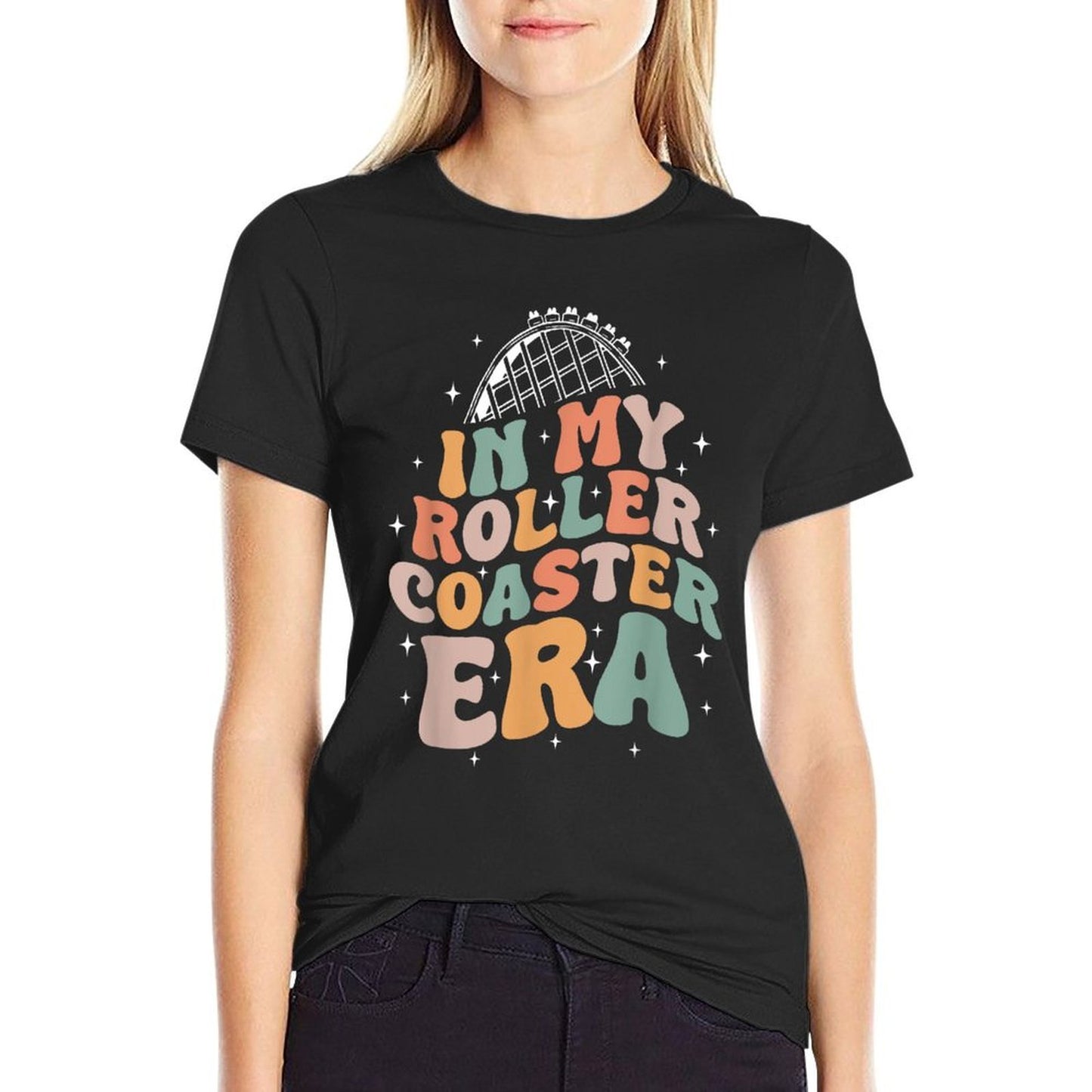In My Roller Coaster Era Amusement Fun Park  Graphic-printed T-Shirt