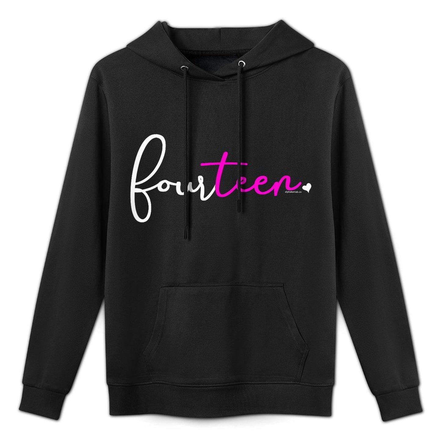 14th Birthday Gifts Fornage Girls Fourteen T Pink All-Day Comfort Hoodie