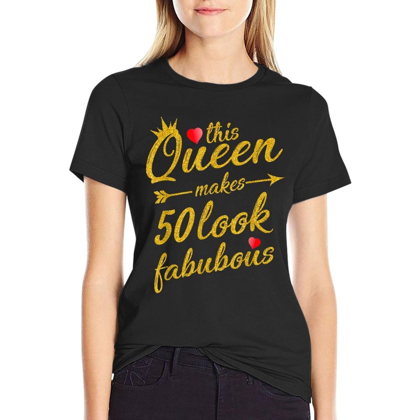 This Queen Makes 50 Look Fabulous 50th Birthday Women  Soft T-Shirt