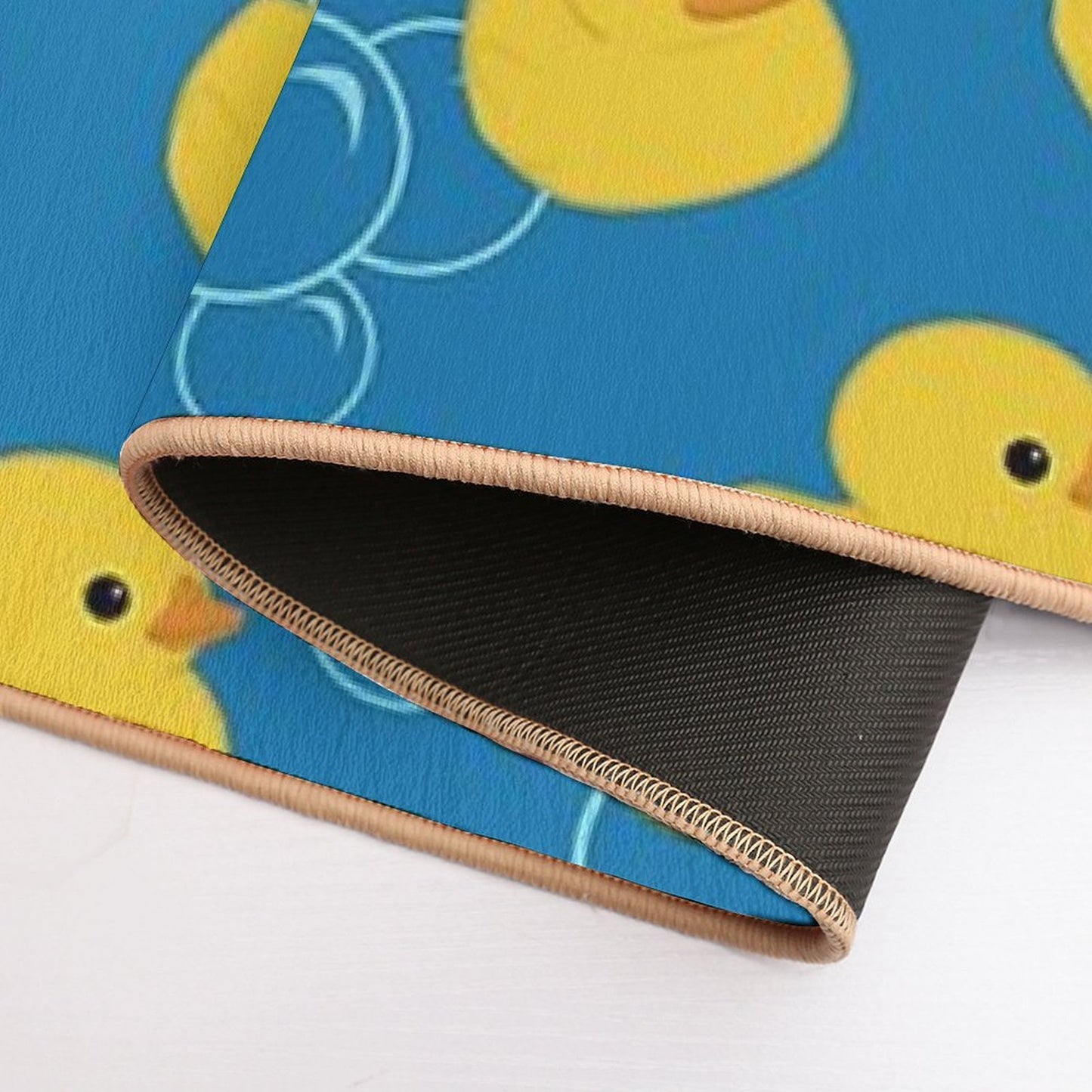 Cute Yellow Bath Duck Pattern Durable Bath Mat