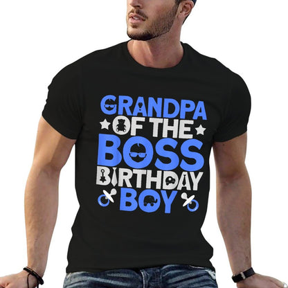 Grandpa Of The Boss Birthday Party Outfit Like A Boss  Breathable T-Shirt